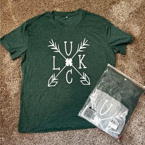 St. Patrick’s Day Green Luck Graphic Tee - Short Sleeve